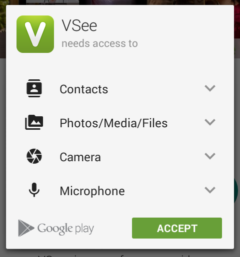 vsee app over bluetooth